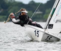 Kay, Captain of her College Sailing Team